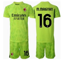 AC Milan Mike Maignan #16 Bramkarskie Koszulka Trzecia dzieci 2024-25 Krótki Rękaw (+ krótkie spodenki)